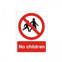 No Children - Health and Safety Sign (PRG.37)