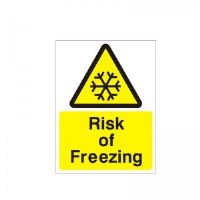 Risk Of Freezing - Health and Safety Sign (WAG.71)