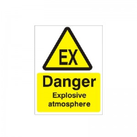 Danger Explosive Atmosphere - Health and Safety Sign (WAG.29)