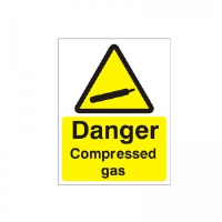 Danger Compressed Gas - Health and Safety Sign (WAG.59)