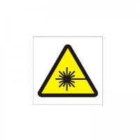 Warning Laser Beam Symbol - Health and Safety Sign (WAG.108)
