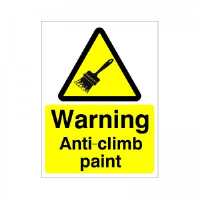 Warning Anti-Climb Paint - Health and Safety Sign (WAG.24)