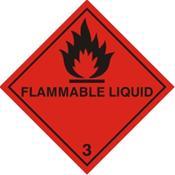 Flammable Liquid Warning Label (FL25G)