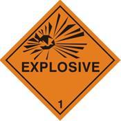 Explosive Warning Label (EX31G)