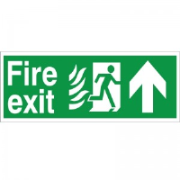 Fire Exit  Up Arrow - Healthcare Establishment Health and Safety Sign (HM.01)
