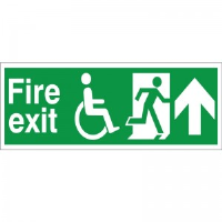 Fire Exit - Refuge - Up Arrow - Health and Safety Sign (FER.03)