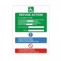 Refuge Action - Refuge - Health and Safety Sign (FER.12)