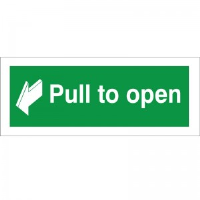 Pull To Open - Fire Exit Health and Safety Sign (FED.08)
