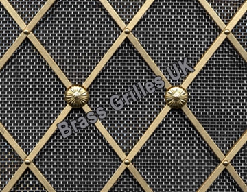 Natural Brass with Stainless Steel Mesh Backing