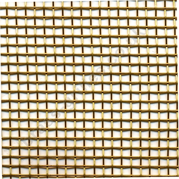 Brass Woven Wire Mesh Approx. 2.5mm Holes, 0.6mm Wire