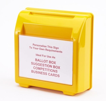 Yellow Wall Mounted Comment Box