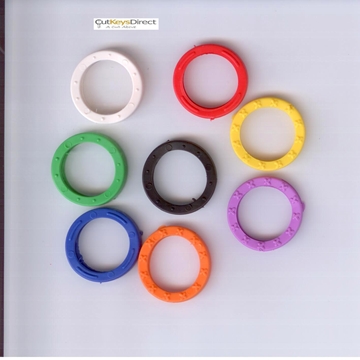 Plastic Ring Key Caps (Assorted Colours)