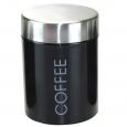 Conical Black Coffee Canister.