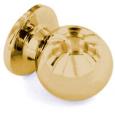 Securit Polished Brass Ball Knobs. (2)