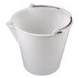 Heavy Duty White Plastic Bucket 12ltr