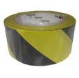 Hazard Tape, Yellow & Black, 2" x 33m.