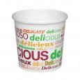 12oz Delicious Soup Cup With Paper Lid. (10x25) - (Case of 10)