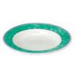 New Horizons Green Classic Rimmed Soup Bowl 9". (24)