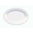Menu White Oval Plate 12" (6)