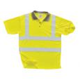 Hi-Vis Yellow Polo Shirt, Large.