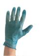 Blue Powdered Latex Gloves, Medium. (10x100) - (Case of 10)