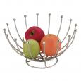 Round Chrome Wire Fruit Basket 10.6"