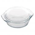 Round Glass Casserole Dish, 1ltr. (3x1) - (Case of 3)