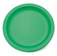 Green Polycarb Narrow Rimmed Plate 9". (12)