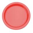 Red Polycarb Narrow Rimmed Plate 9". (12)