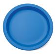Blue Polycarb Antibacterial Plate 6.7". (12)