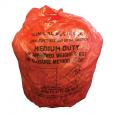 Orange Clinical Waste Bags 26"x17"x11". (10x50) - (Case of 10)