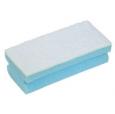 Jangro Soft Easigrip Blue Sponge Scouring Pad. (10x6) - (Case of 6)