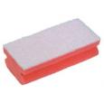 Jangro Soft Easigrip Pink Sponge Scouring Pad. (10x6) - (Case of 6)