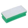 Jangro Soft Easigrip Green Sponge Scouring Pad. (10x6) - (Case of 6)
