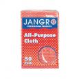 Jangro Red All Purpose Cloth. (10x50) - (Case of 10)