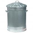 Galvanised Dustbin & Lid, 60ltr.