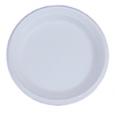 White Polystyrene Trim Plate, 6". (6x100) - (Case of 6)
