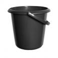 Black Plastic Bucket 10ltr.