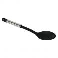 Black Nylon Stainless Steel Solid Spoon.