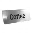 Brushed Silver Coffee Tent Notice