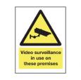 Video Surveillance In Use Sign.