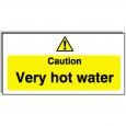 Hot Water Caution Sign.