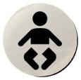 Metallic Door Disc - Baby Changing.