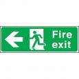 Fire Exit Left Direction Sign.