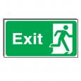 Right Fire Exit Sign.