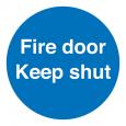Self Adhesive Fire Door Keep Shut Sign