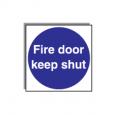 Fire Door Keep Shut Sign.