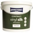 Johnstone's Brilliant White Contract Silk Paint 5ltr.