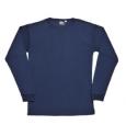 Navy Blue Thermal Long Sleeve Top, Small.