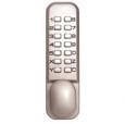 Push Button Digital Door Lock - Satin Chrome.
